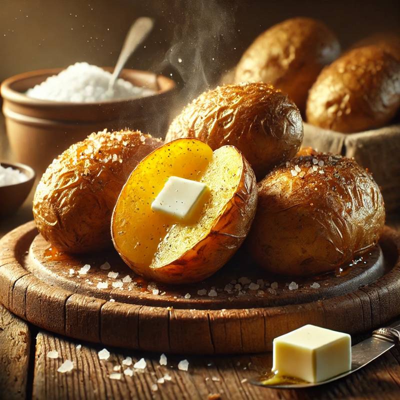 طرز تهیه سیب زمینی تنوری